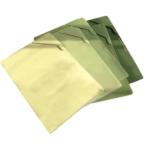 Ordner für Dokumente, Aktenordner, farbige Aktenordner, Organizer, Schulpapieraufbewahrung, wasserdichte Dokumentenmappe, Papier-Organizer, Ordner für Dokumente, Papiere, Sammelalben, 5 Stück von Generisch