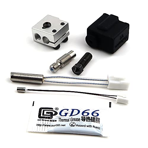 Original Artillery Sidewinder X1 X2 Genius Pro hotend Heizblock + Zubehör Kupfer, Ersatzteil Upgrade (Set 5) von Generisch