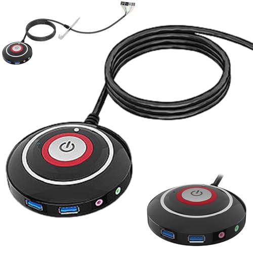 PC -Futterschalter -Schalttaste - Energie -Neustartschalter der Schreibtisch -PC -Box | 1,6 Meter Zünd-/Aus -Taste auf dem Motherboard der externen Fernbedienung PC -Futterschalter -Schalttaste - Energie -Neustartschalter der Schreibtisch -PC -Box | 1,6 Meter Zünd-/Aus -Taste auf dem Motherboard der externen Fernbedienung von Generisch