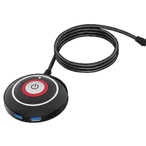 PC -Futterschalter -Schalttaste - Energie -Neustartschalter der Schreibtisch -PC -Box | Zünd-/Aus -Taste auf dem Motherboard des externen Fernbedienungskoffers mit Zwei PC -Futterschalter -Schalttaste - Energie -Neustartschalter der Schreibtisch -PC -Box | Zünd-/Aus -Taste auf dem Motherboard des externen Fernbedienungskoffers mit Zwei von Generisch
