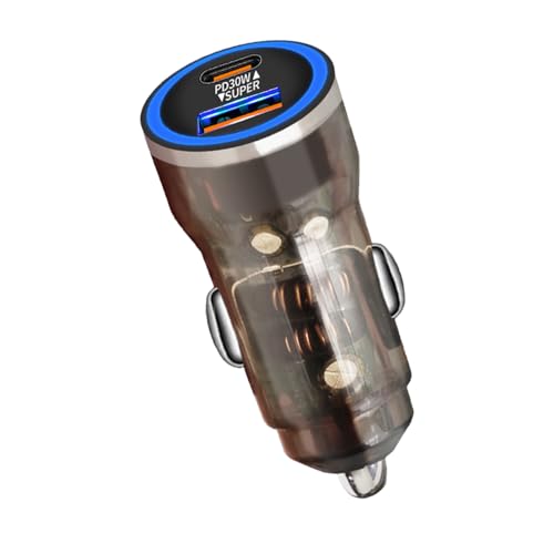 PD-30-W-Autoladegerät – -Port-Schnell-USB-Adapter, Schnellladestecker | Kompakte Autostromversorgung für GPS, Handy, Tablet, Dashcam, Controller, Autozubehör, Reiseausrüstung, Geräteladeanschluss von Generisch