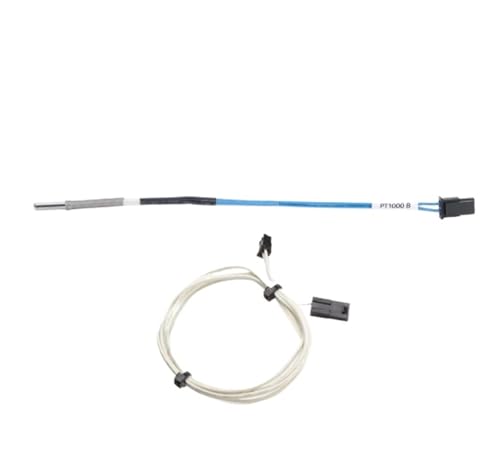PT1000 Pro Thermistor Patrone Hohe Temperatur 450C for Drucker V6 Hotend PEI Carbon Fibe(1M PT1000,3pcs) von Generisch