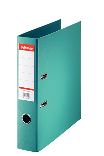 Plastik Ordner Standard, DIN A4, 75 mm (Breit 75 mm, Türkis, 10er Pack) von Generisch