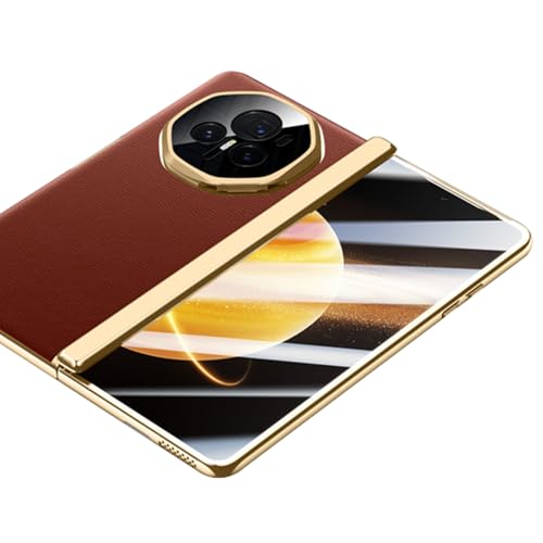 Plating Case für Honor Magic V3, Sichtschutz Displayschutz Leder Cover Linse Klappständer Magnetscharnier Business Case Plating Case für Honor Magic V3, Sichtschutz Displayschutz Leder Cover Linse Klappständer Magnetscharnier Business Case von Generisch