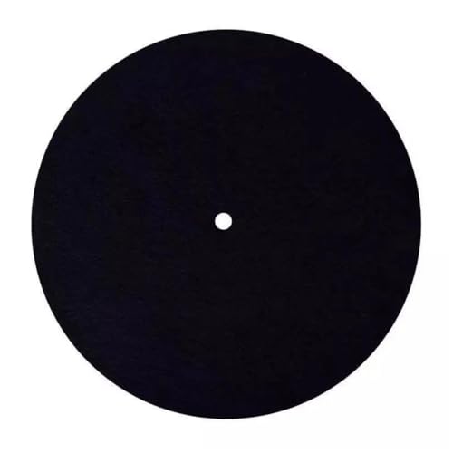 Plattenspieler-Matte, Vinyl-Plattenspieler, Audiophil, 20,3 cm, 3 mm, Filz, antistatisch, Anti-Shake-Slipmat, Schutzpolster für Schallplattenspieler von Generisch