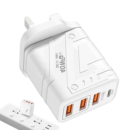 -Port -Ladegerät -Adapterblock - Schnelllade USB -Wandstecker, Rapid 40W Power | Tragbare Reisebereich Station, Smartphone, Smartwatch, Mobile Electronics, Leichtgewicht, Zuhause, Büro, langlebi -Port -Ladegerät -Adapterblock - Schnelllade USB -Wandstecker, Rapid 40W Power | Tragbare Reisebereich Station, Smartphone, Smartwatch, Mobile Electronics, Leichtgewicht, Zuhause, Büro, langlebi von Generisch