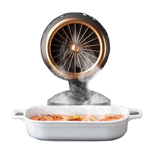 Portable Range Hood, Desktop Kitchen Exhaust Fan, Low Noise Double Filter Design, 7.28x5.91x5.59 Inches Adjustable Angle and Height, Grill Air Cleaner for Rvs, Hot Pot Cooking von Generisch