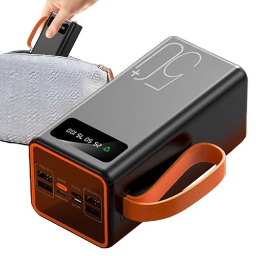 Power Bank, Solar Power Bank, externer Akku, 5,83x2,8x1,89 Zoll, D-versicherungsfähig und wetterfest, LED-Taschenlampe für das Camping-Wanderfischenklettern von Generisch