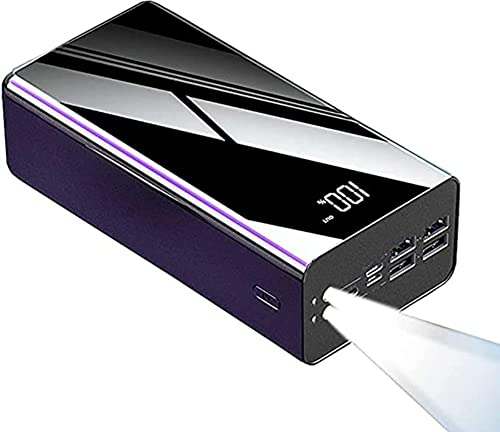 Power Bank Schnellladung, 100000 mAh LCD s Fast 4 Ausgänge, Taschenlampen-Set, kompatibel, Schwarz, 100000 mAh Power Bank Schnellladung, 100000 mAh LCD s Fast 4 Ausgänge, Taschenlampen-Set, kompatibel, Schwarz, 100000 mAh von Generisch