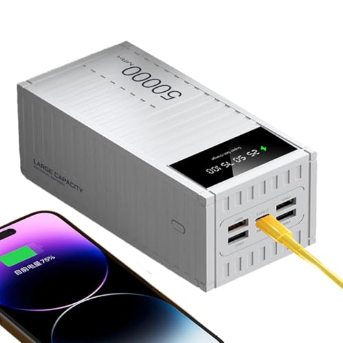 Power Bank tragbares Ladegerät - Power Bank Schnellladung | Mini tragbares Ladegerät | Fast Lading Bank - 66W Fast Lade -Ladegerät mit 50000 mAh Kapazität - Energiebank Multifunktionale Telefonbatteri Power Bank tragbares Ladegerät - Power Bank Schnellladung | Mini tragbares Ladegerät | Fast Lading Bank - 66W Fast Lade -Ladegerät mit 50000 mAh Kapazität - Energiebank Multifunktionale Telefonbatteri von Generisch