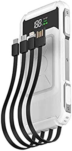 Powerbank, tragbares Ladegerät, 15 W, schnelles kabelloses Ladegerät, Powerbank, 30.000 mAh, 22,5 W, QC Pd 3.0, Schnelllade-Powerbank, Weiß Powerbank, tragbares Ladegerät, 15 W, schnelles kabelloses Ladegerät, Powerbank, 30.000 mAh, 22,5 W, QC Pd 3.0, Schnelllade-Powerbank, Weiß von Generisch
