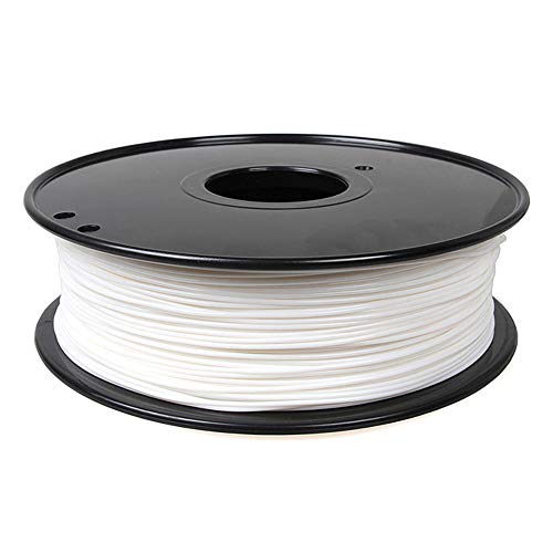 Premium POM-Filament, 1,75 mm, 1 kg Spule für 3D-Drucker, hohe Steifigkeit, Flexibilität, Kompression und Zugfestigkeit, Weiß von Generisch