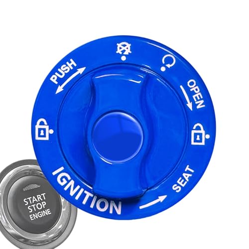 Push Start Button Cover | Auto Interner Einschaltknopf-Abdeckung Motorknopf-Schutz-Aufkleber für Dekoration aus Legierung Anti-Scratch für Auto Push Start Button Cover | Auto Interner Einschaltknopf-Abdeckung Motorknopf-Schutz-Aufkleber für Dekoration aus Legierung Anti-Scratch für Auto von Generisch