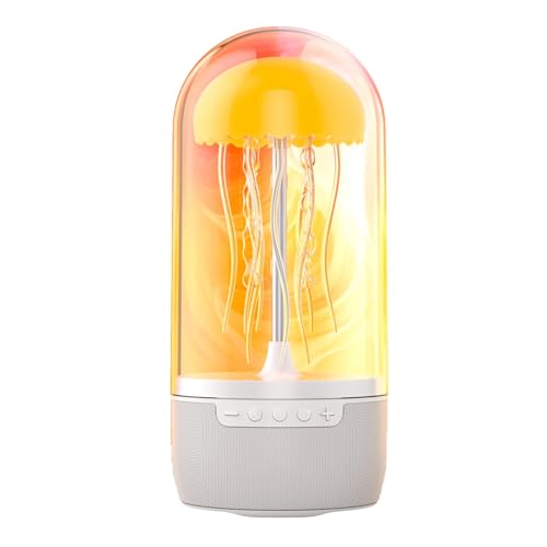 Quallen Lautsprecher mit 7-Farben wechselnde LED, Stereo Quallen schwimmende Lautsprecher, tragbare Quallen-Stimmung Lampe Bluetooth Lautsprecher für Mädchen Jungen Erwachsene Geschenk Wahl von Generisch