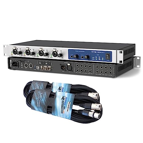 RME Fireface 802 FS 60-Kanal USB Audio Interface + 2x keepdrum XLR Kabel 6m von Generisch