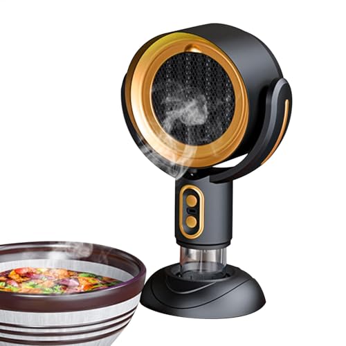 Range Hood, Rechargeable Range Hood, Desktop Range Hoods, Kitchen Hot Pot Hoods, 360-degree Parallel Rotation Desktop with 3000mAh Battery Hood for Hot Pot and Cooking in the Kitchen or RV von Generisch