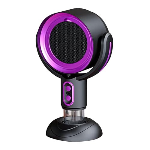 Range Hood Set, Tabletop Kitchen Vent, 2-Speed Exhaust Fan, 13.78x8.27x5.91 Inches Retractable Negative Ion Air Purifier, Compact, Ideal for Indoor Barbecues Black/Purple von Generisch