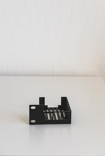 Raspberry Pi 5 Rack-Halterung – 3D-gedruckte Montage für 19" Serverracks – Links oder rechts montierbar – Home Lab Zubehör (Silver, Links) von Generisch
