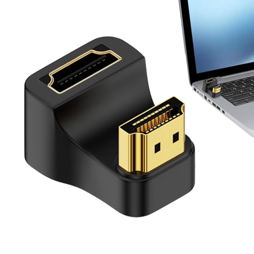 Rechtwinkliger HD Adapter - HD U Adapter, 8K abgewinkeltes HD-Kabel - HD-Stecker und U-Adapter 48 Gbit/s Stecker auf Buchse U Adapter für TV, Monitor, PC, Projektor Rechtwinkliger HD Adapter - HD U Adapter, 8K abgewinkeltes HD-Kabel - HD-Stecker und U-Adapter 48 Gbit/s Stecker auf Buchse U Adapter für TV, Monitor, PC, Projektor von Generisch