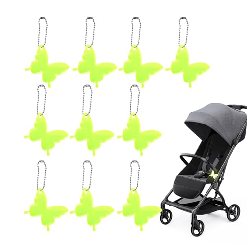 Reflektierende Beschriftungen - Rückseite von 10 Rucksack für Rucksack | Metallgürtel Sicherheit Spotlight | Rechteckiger Scheinwerfer für Rucksäcke, Kleidung, Fahrräder und sogar Haustiere von Generisch