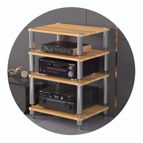 Regal mit stoßdämpfenden Füßen – Ständer für Audio-Video-Komponenten, 2/3/4-Ebenen, Plattenspieler-Ständer und Schrank Regal mit stoßdämpfenden Füßen – Ständer für Audio-Video-Komponenten, 2/3/4-Ebenen, Plattenspieler-Ständer und Schrank von Generisch