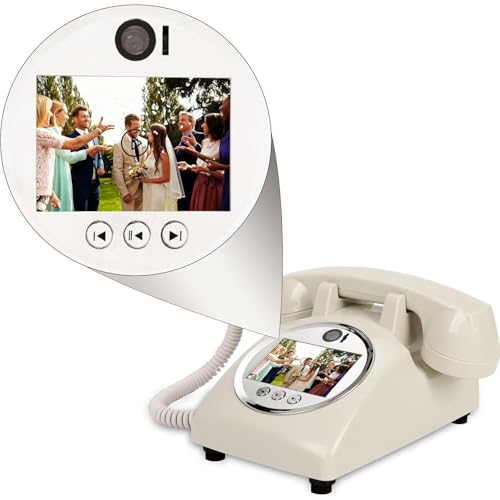 Retro-Video-Audio-Gästebuch-Telefon für Hochzeiten, erfasst individuelle Nachrichten in 1080p Retro-Video-Audio-Gästebuch-Telefon für Hochzeiten, erfasst individuelle Nachrichten in 1080p von Generisch