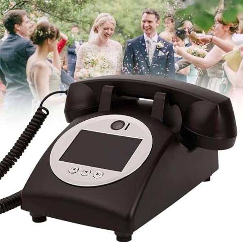 Retro-Video-Audio-Gästebuch-Telefon für Hochzeiten, erfasst individuelle Nachrichten in 1080p Retro-Video-Audio-Gästebuch-Telefon für Hochzeiten, erfasst individuelle Nachrichten in 1080p von Generisch