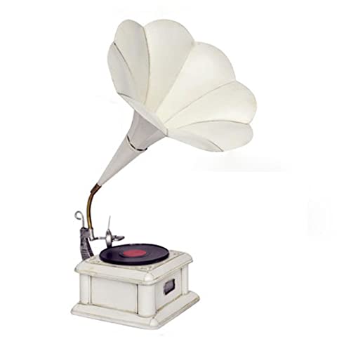 Retro-Vinyl-Schallplattenspieler-Modell, Vintage-Heimdekoration und Fotografie-Requisite, einzigartiges Lautsprecher-Ornament von Generisch