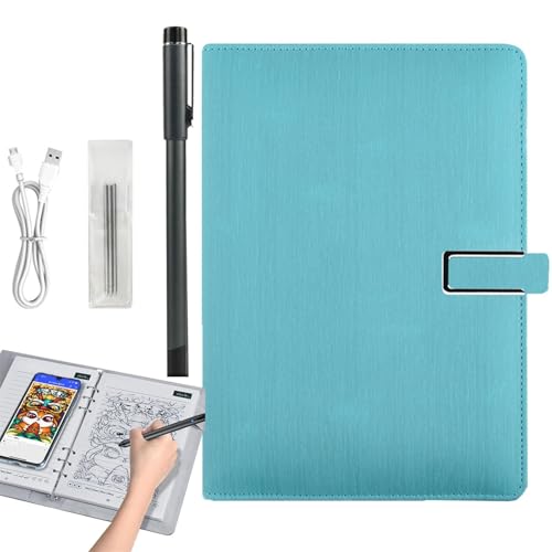 Reusable Smart Notebook Digital,with 5 High-Precision Spare Refills, Paper-Screen Synchronization,with Fingerprint Unlocking and Note Playback, Smart Bluetooth Connect Compatible Smartphone Reusable Smart Notebook Digital,with 5 High-Precision Spare Refills, Paper-Screen Synchronization,with Fingerprint Unlocking and Note Playback, Smart Bluetooth Connect Compatible Smartphone von Generisch