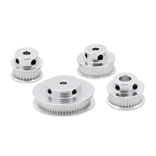 Riemenscheibe 3D-Drucker-Riemenscheibe 30 36 40 60 80 Zahnriemenscheibe Radbohrung 5 mm 8 mm 10 mm Aluminium-Zahnradzahnbreite 6 mm Teil(80T W6 B6) von Generisch