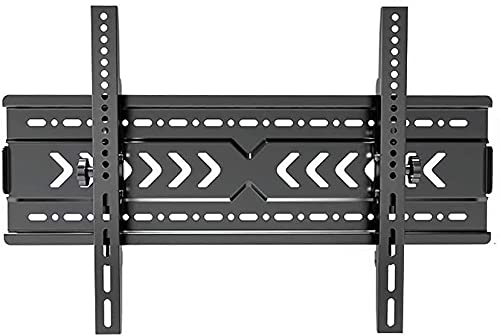 Robuste TV-Wandhalterung für 101,6 cm (70 Zoll) flache und gebogene Fernseher, bis zu 100 kg Neigung, robust und stark, max. VESA 600 x 400 mm, schwarz, ideal für Heimkino-Setup von Generisch