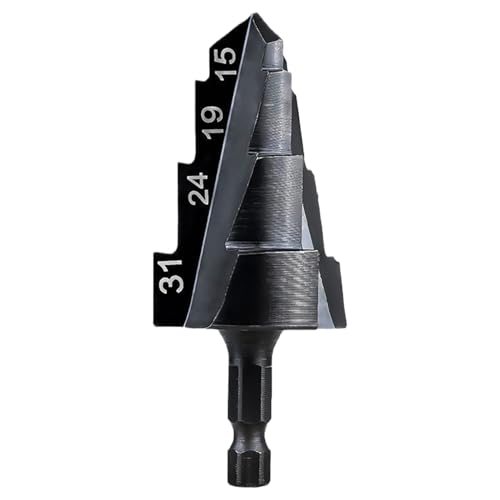 Rohr -Reamer -Bohrer, Metallbohrer | Multifunktional hoher Härte Stepper Drill Bit - Vielseitige Sanitärwerkzeuge zur Öffnung und Ausdehnung von Pipeline -Loch von Generisch