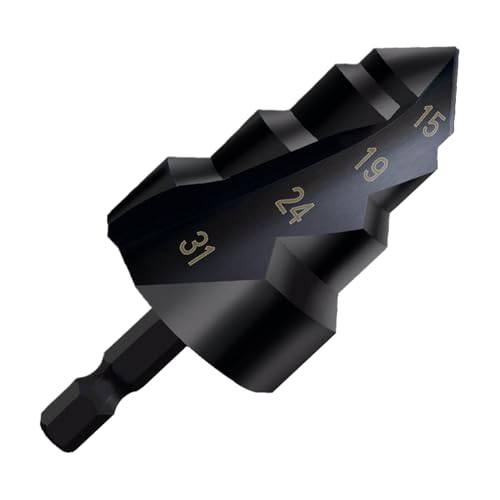 Rohr -Reamer -Bohrer, Metallbohrer | Multifunktional hoher Härte Stepper Drill Bit - Vielseitige Sanitärwerkzeuge zur Öffnung und Ausdehnung von Pipeline -Loch von Generisch