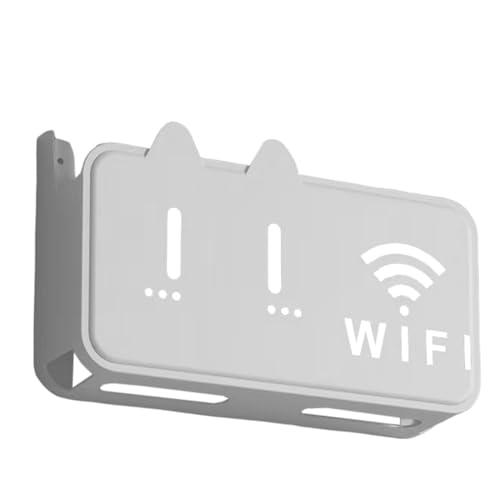 Router für Rackmontage, Halterung für Wandmontage, Halterung für Router aus Acryl, dekoratives für Router, platzsparendes Kabelregal, dekorativer Router-Halter von Generisch