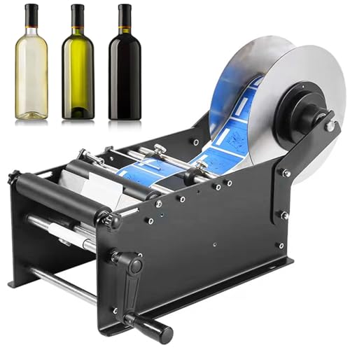 Runde Etikettiermaschine - Einstellbarer halbautomatischer Applikator für selbstklebende Etiketten, 15-30 Etiketten/min für Flaschen mit Durchmesser 15-120 mm Runde Etikettiermaschine - Einstellbarer halbautomatischer Applikator für selbstklebende Etiketten, 15-30 Etiketten/min für Flaschen mit Durchmesser 15-120 mm von Generisch