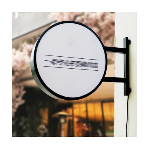 Rundes LED-Wandschild, doppelseitig, wasserdicht, beleuchtet, Werbetafel für Außenwerbung, kein Panel-Design, ideal für Kneipen und Geschäfte Rundes LED-Wandschild, doppelseitig, wasserdicht, beleuchtet, Werbetafel für Außenwerbung, kein Panel-Design, ideal für Kneipen und Geschäfte von Generisch