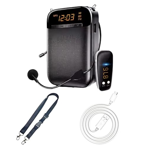 S588 Sprachverstärker für Lehrer, 5.0 Wireless & Wired Mikrofon, 12-Stunden-Akku, 1000 m² Reichweite, tragbares Design, erhältlich in Schwarz & Gold S588 Sprachverstärker für Lehrer, 5.0 Wireless & Wired Mikrofon, 12-Stunden-Akku, 1000 m² Reichweite, tragbares Design, erhältlich in Schwarz & Gold von Generisch