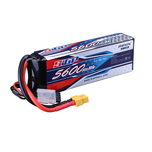 SIGP 3S Lipo Akku 11,1V 5600mAh 70C RC Akku mit XT60 Anschluss für RC Fahrzeuge Auto LKW Tank Boot Racing Hobby von Generisch