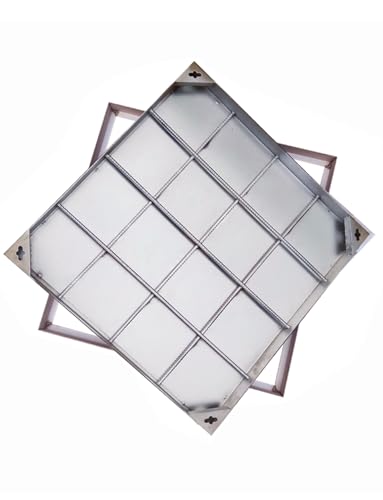 Schachtabdeckungen, 12 16 20 24 28 32 36 40 Zoll versenkte Abwasserbeckenabdeckung, quadratische Hochleistungs-Klärgrubendeckel aus Edelstahl for den Außenbereich, for Terrasse/Garten/Garage/Autobahn( Schachtabdeckungen, 12 16 20 24 28 32 36 40 Zoll versenkte Abwasserbeckenabdeckung, quadratische Hochleistungs-Klärgrubendeckel aus Edelstahl for den Außenbereich, for Terrasse/Garten/Garage/Autobahn( von Generisch