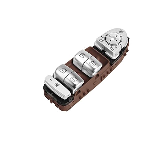 Schalter für Fensterheber an der Tür Für Mercedes für Benz C GLC Klasse W205 W253 C180 C200 C220 GLC260 Auto Elektrische Energie für Master Fenster Control für Schalter taste(Braun) von Generisch