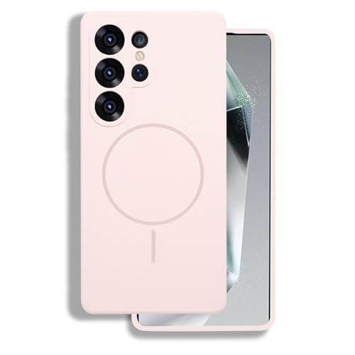 Schlanke Hülle Für Samsung Galaxy S25/S25 Plus/S25 Ultra, Flüssigsilikonhülle, Magnetische Saugnapf-Abdeckung Für Kabelloses Laden, Fallschutz,S25 Ultra,Pink Schlanke Hülle Für Samsung Galaxy S25/S25 Plus/S25 Ultra, Flüssigsilikonhülle, Magnetische Saugnapf-Abdeckung Für Kabelloses Laden, Fallschutz,S25 Ultra,Pink von Generisch
