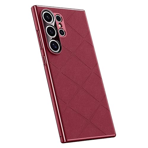 Schlanke Hülle Für Samsung Galaxy S25/S25 Plus/S25 Ultra, Leichte Luxus-Hülle Mit Plattierungsrahmen Und Umfassendem Objektivschutz,S25 Plus,Red Schlanke Hülle Für Samsung Galaxy S25/S25 Plus/S25 Ultra, Leichte Luxus-Hülle Mit Plattierungsrahmen Und Umfassendem Objektivschutz,S25 Plus,Red von Generisch