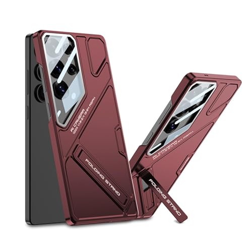 Schlanke Hülle Für Samsung Galaxy S25 Ultra, Luxus-Business-Handyhülle Mit Ständer, All-Inclusive-Objektivschutz, Stoßfeste Abdeckung,Red Schlanke Hülle Für Samsung Galaxy S25 Ultra, Luxus-Business-Handyhülle Mit Ständer, All-Inclusive-Objektivschutz, Stoßfeste Abdeckung,Red von Generisch