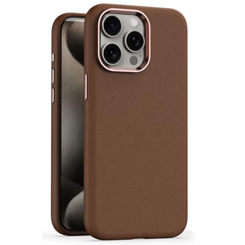 Schlanke Hülle für iPhone 15/15 plus/15 pro/15 pro max, Business-Hülle aus veganem Leder mit magnetischem Saugnapf und Stoßschutz Schlanke Hülle für iPhone 15/15 plus/15 pro/15 pro max, Business-Hülle aus veganem Leder mit magnetischem Saugnapf und Stoßschutz von Generisch
