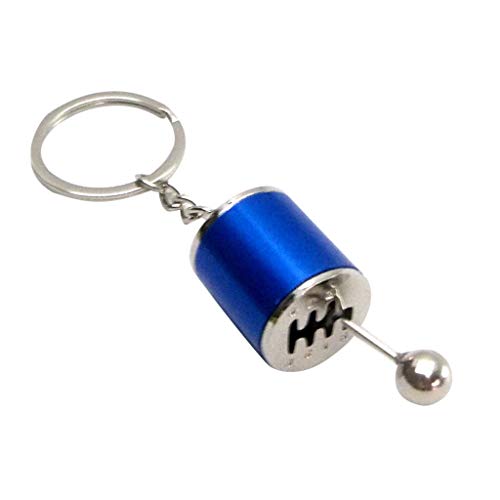 Schlüsselanhänger Elastisches Auto-Schlüsselanhänger Modifizierte Bremsscheibe Kreative Persönlichkeit NOS Stickstoff-Anhänger Schlüsselanhänger Glück (Blue, One Size) von Generisch