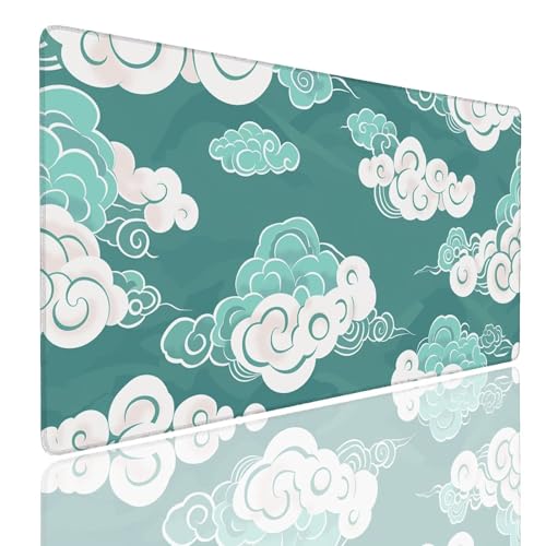 Schreibtischunterlage Gaming Mauspad Cloud (8) Mousepad Groß XXL 1600x800x4mm WassXerdicht Anti-Rutsch Mouse Pad, Vernähte Kanten Desk Mouse Mat, Mauspads Verbessert Präzision und Geschwindigkeit von Generisch