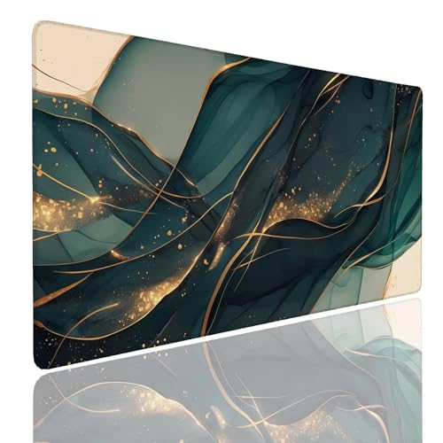 Schreibtischunterlage Gaming Mauspad Curved (2) Mousepad Groß XXL 700x400x4mm WassXerdicht Anti-Rutsch Mouse Pad, Vernähte Kanten Desk Mouse Mat, Mauspads Verbessert Präzision und Geschwindigkeit von Generisch