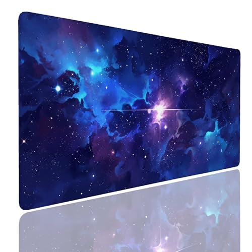 Schreibtischunterlage Gaming Mauspad Dark (10) Mousepad Groß XXL 1600x800x4mm WassXerdicht Anti-Rutsch Mouse Pad, Vernähte Kanten Desk Mouse Mat, Mauspads Verbessert Präzision und Geschwindigkeit von Generisch
