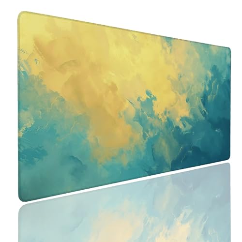 Schreibtischunterlage Gaming Mauspad Decor (13) Mousepad Groß XXL 1600x800x4mm WassXerdicht Anti-Rutsch Mouse Pad, Vernähte Kanten Desk Mouse Mat, Mauspads Verbessert Präzision und Geschwindigkeit von Generisch