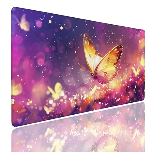 Schreibtischunterlage Gaming Mauspad Decor (5) Mousepad Groß XXL 1600x800x4mm WassXerdicht Anti-Rutsch Mouse Pad, Vernähte Kanten Desk Mouse Mat, Mauspads Verbessert Präzision und Geschwindigkeit von Generisch